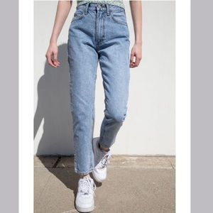 Brandy Melville high waist button fly jeans